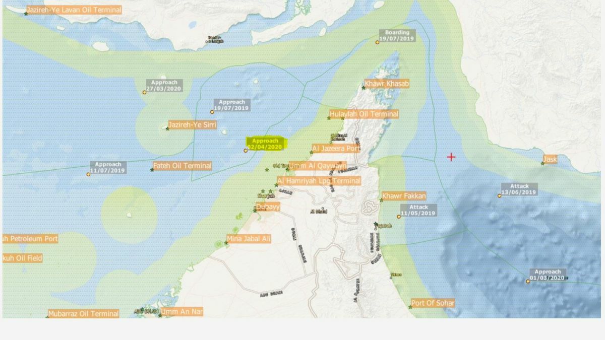 Possible disruption to tanker movements near Iran