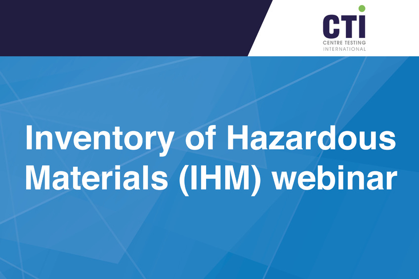 Inventory of Hazardous Materials webinar