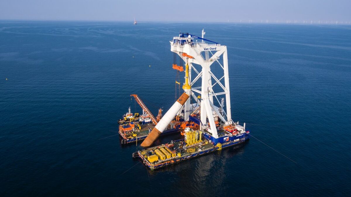 Svanen arrives in the Baltic for Kriegers Flak foundations job