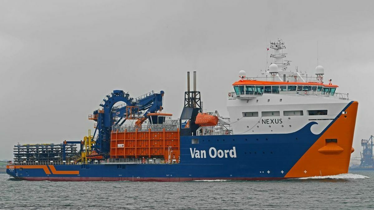 Digitalisation technologies have been adopted on Van Oord cable layer Nexus 