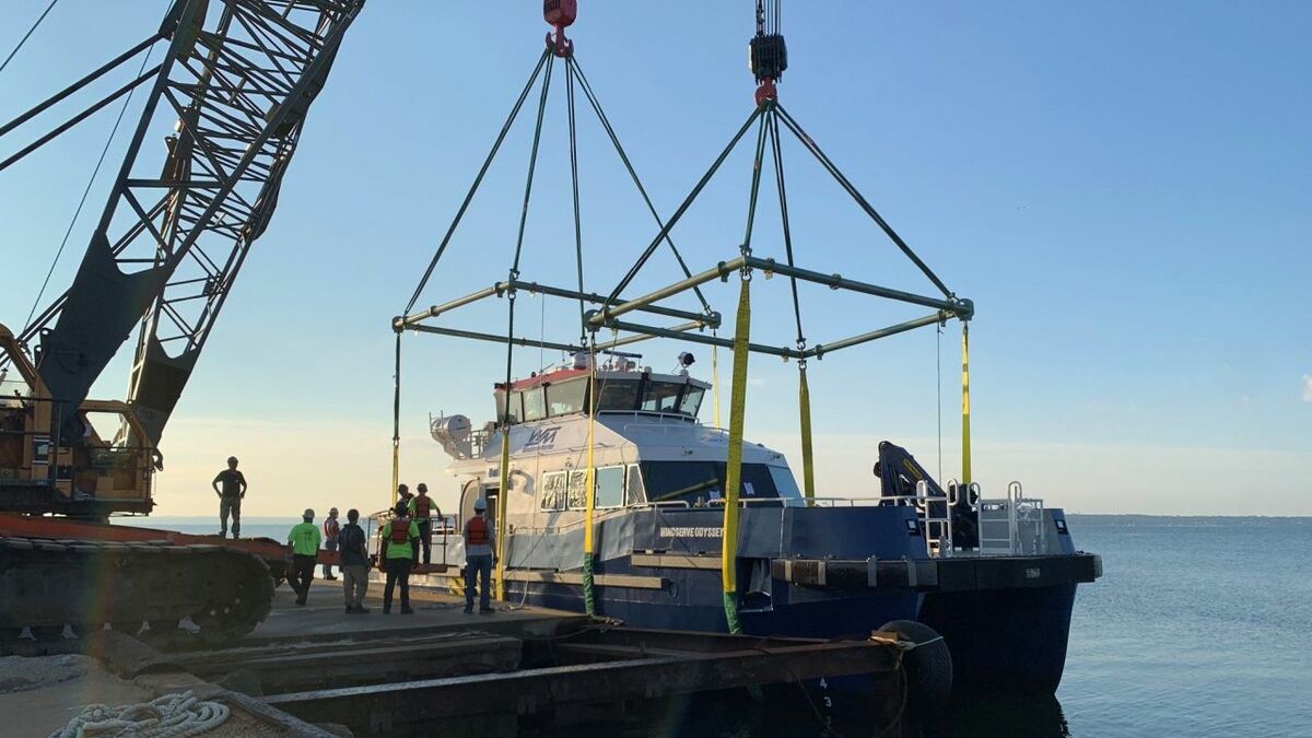 US-built crew transfer vessel for &Oslash;rsted starts trials