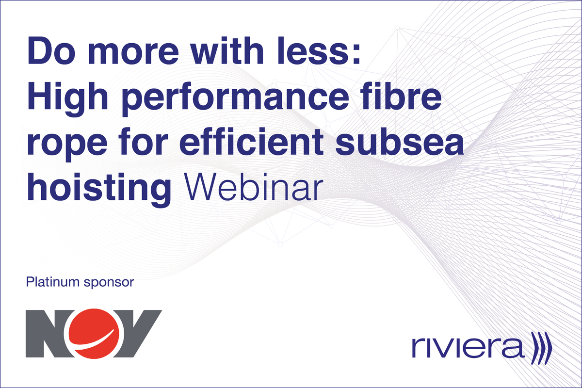 Do more with less: high-performance fibre rope for efficient subsea hoisting
